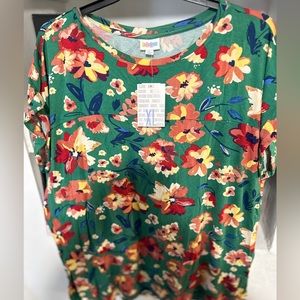 Green floral XL LuluRoe New w tags
